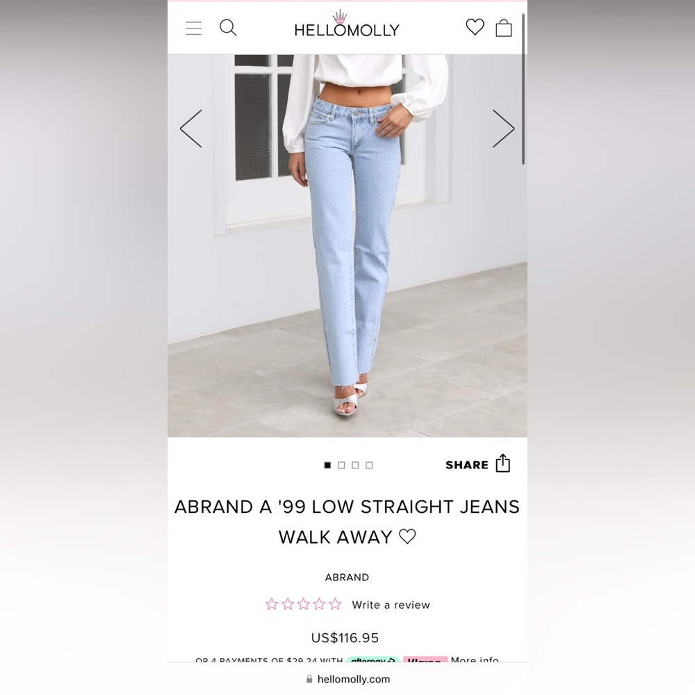 Abrand low straight Jeans